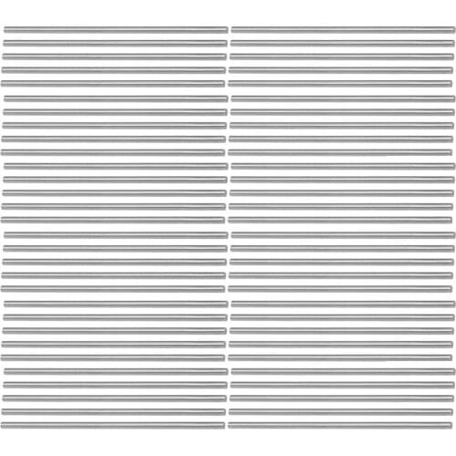 Round Steel Rod, HSS Bar Stock Tool 100mm Long, for Shaft Gear Drill Lathes Boring Machine Turning Miniature Axle 60 Pcs