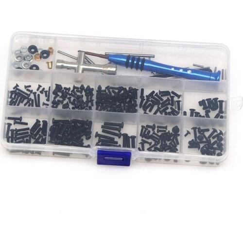 M2 M2.5 M3 Screw Fastener Kit Cross Sleeve Hex Wrench Swing Arm Pin Screws for WLtoys 144001 1/14 RC Car Spare Parts