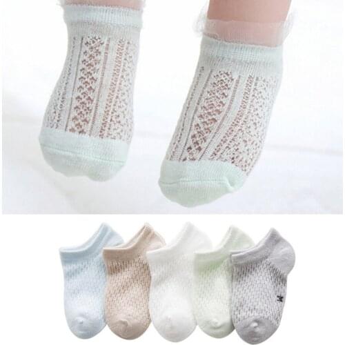 2021 Trendy Summer Baby Socks Newborn Accessories Toddler Girl Boy Mesh Foot Socks Infant Casual Socks Calcetines Bebe Verano