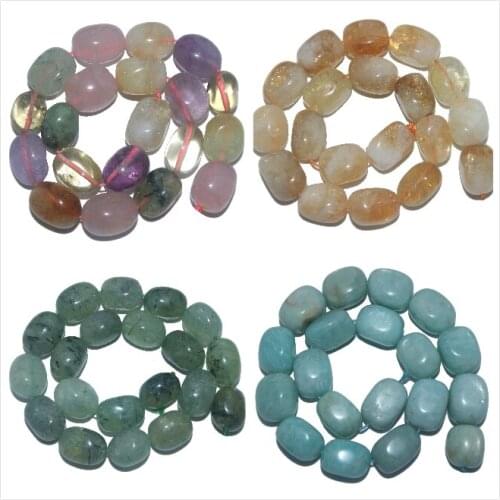 Natural Stone Citrines Crystal Amethysts Agates Lapis lazuli Amazon Beads For Jewelry Making DIY Bracelet Necklace Earrings