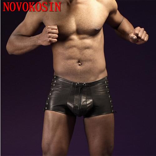 Мужские кожаные трусы NOVOKOSIN China At AliExpress