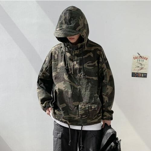 Olome Mens Camouflage Hoodies