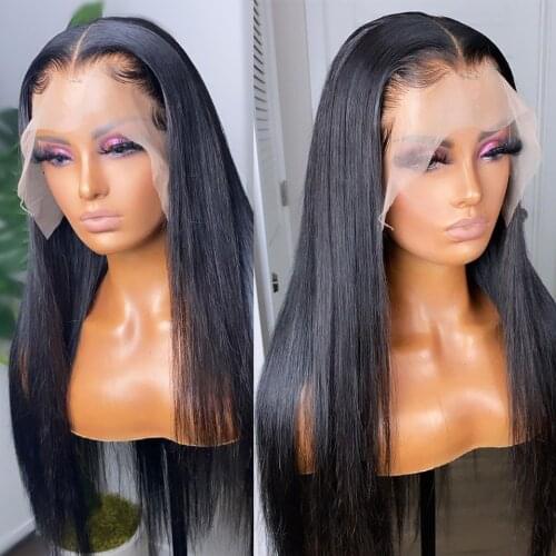 Straight 360 Lace Frontal Wigs 30 34 Inch 13x6 Lace Front Wig 180 Density For Women Brazilian Glueless Virgin Human Hair Wigs