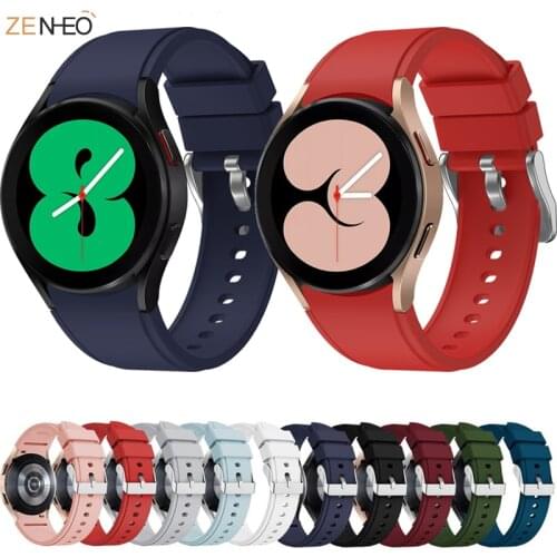 20mm WatchBand Silicone Strap For Samsung Galaxy Watch 4 44MM for Galaxy 4 Classic 42mm 46mm Original Smart Wristband Bracelet