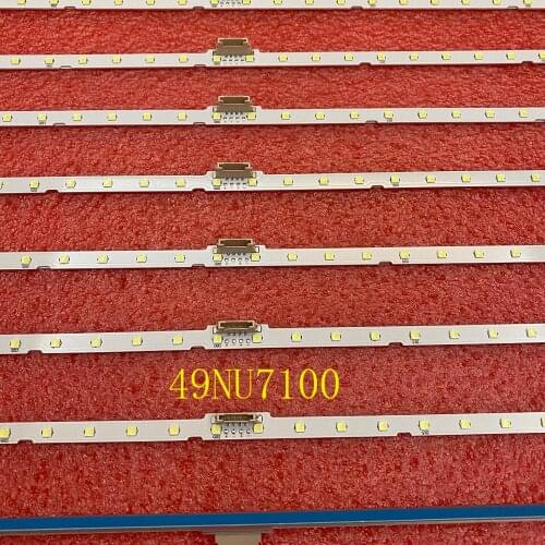 10pcs/lot LED Backlight Strip for Samsung UE49NU7300U UE49NU7105 UE49NU7670U UN49NU7100 UN49NU7100AG UN49NU7100G UN49NU7300