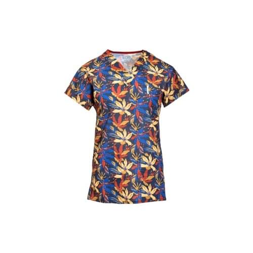 Patterned Cotton Lycra Nurse Doctor Jersey Surgical the Top Jersey