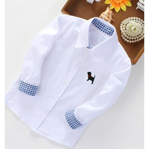 Spring Shirts For Baby Boys Plaid Long Sleeve Shirt Tops Kids Big Boy Casual Blouse Children Clothing Teenager Gentlemen Uniform