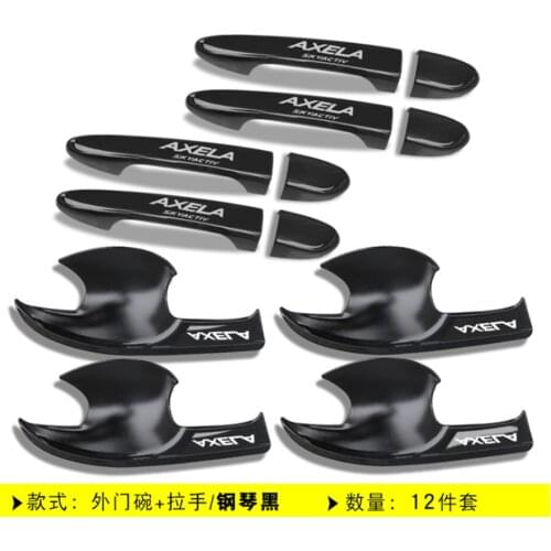 High-quality ABS Chrome carbon fiber decoration Door Handle Cover For Mazda 3 Axela 2014 2015 2016 2017 2018 2019