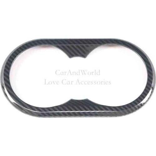 For Changan CS75 2018 2019 Stainless Steel Rear Row Water Cup Holder Frame Cover Interior Rear Seat Armrest Trim Car Accessories