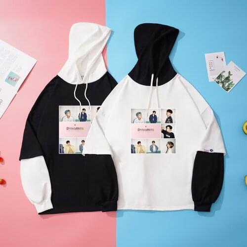 Hoodies Women K Pop Album KPop Dynamite Oversized hoodie Harajuku Bangtan Boys Patchwork Tops K-pop Streetwear Female Sweatshirt