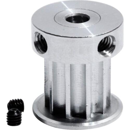 HTD 5M-12T Timing Pulley 12Teeth, 16mm Belt Width, Timing Belt Pulley, 5/6/6.35/7/8/10mm Bore, Aluminum Alloy 5M Transmission
