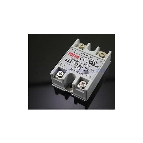 10pcs Solid State Relay SSR-10 AA AC-AC 10A/250V 80-250VAC/24-380VAC