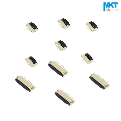 100Pcs Clamshell Type 20 Pins 20P 0.5mm Pitch 2.0mm Height FPC FFC Connector