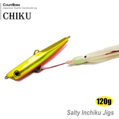 120g 4.2oz Japanese Style Inchiku Jigs with Octopus Assist Hook, Squid Jigging, Saltwater Bottom Ship Snapper Fishing Lure