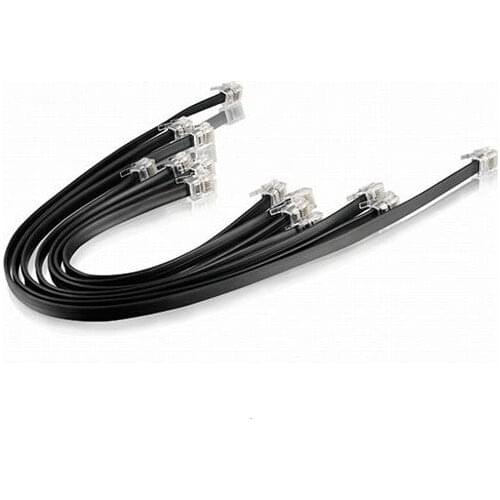 2PCS/lot Black DIY 6 Core Jumper Cable for NXT EV3 Robot Toy Data Cable