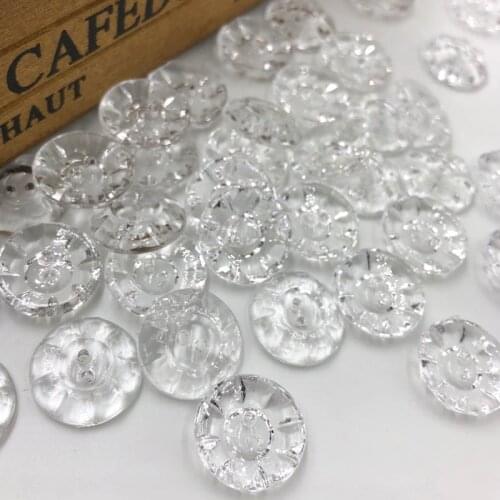 20pcs 20mm Round shape acrylic buttons with rhinestones apparel sewing accessories mix colors DIY craft PT200