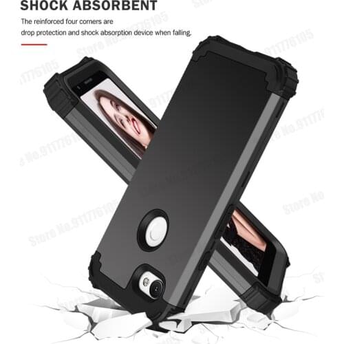 3 in 1 Hybrid PC Silicone Bumper Phone Case For Google pixel 3aXL 3a 3XL 3 4 4XL Heavy Duty Protection Schockproof Phone Cover