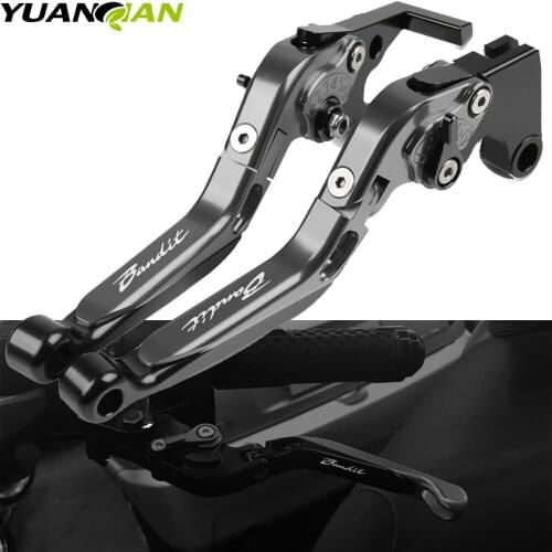 Motorbike Handbrake Motorcycle Accessories Folding Extendable Brake Clutch Levers for SUZUKI GSF 1250 BANDIT GSF1250 2007-2015