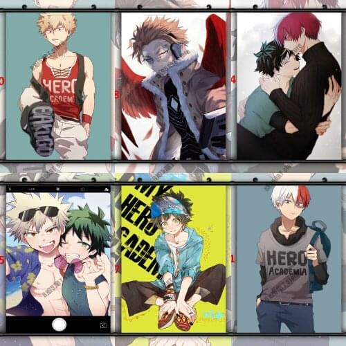 DIY Diamond Painting Anime Boku No Hero Academia Diamond Embroidery Full Round Drill Mosaic Cross Stitch Kits Home Decoration