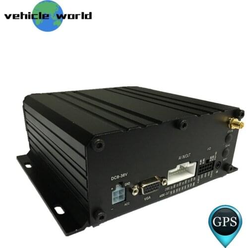 Vehicle Car Taxi Trailer Truck School Bus 4Ch 2.0MP AHD 1080P HDD SD Card Mobile DVR built in GPS