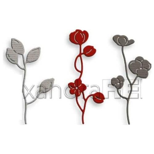 Flower Twigs Metal Cutting Die Scrapbook Embossed Paper Card Album Craft Template Cut Die Stencils Embossing New for 2021 Arrive