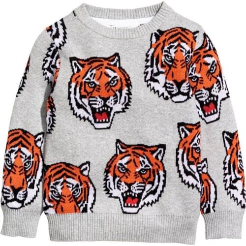 Jumping Meters Tiger Warm Baby Girls Boys Sweater shirt Kids Long Sleeve Tops 100% Cotton 2018 Brand Winter Clothes Clothing