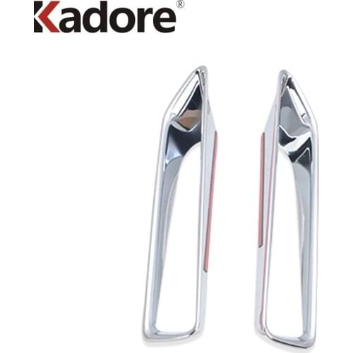 For Mitsubishi ek x /Ek cross 2020 2021 Chrome Rear Fog Light Lamp Bulb Cover Trim Foglight Shade Hood Car Accessories