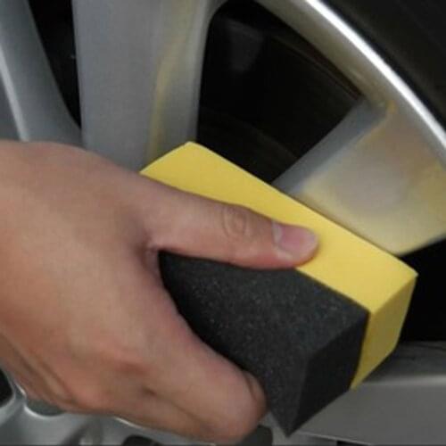 For 1pcs Car Wheels Brush Sponge tyre brush Multifunctional Tire Hub Waxing Sponge Cleaner Polishing Brush Cleaning Tools