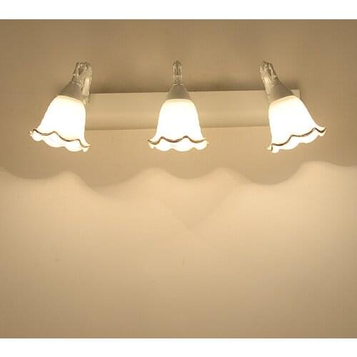 European mirror headlights bathroom bathroom wall lamp led retro Simple mirror light 2/3 head makeup lamp anti-fog lamp CL190420