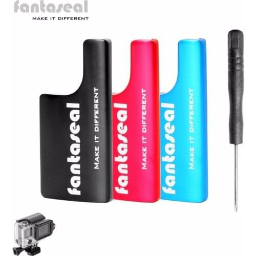 Fantaseal 3 color Aluminum Clip Lock for GoPro Housing Backdoor Case, Safety Replacement Lock Buckle for GoPro Hero 4/3