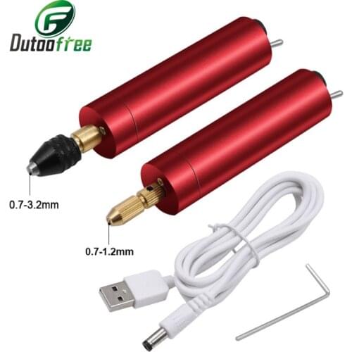 Mini Drill Electric Engraving Carving Chisel Pen Set DIY Jewelry Craft USB Powered Engraving Pen Portable Power Tool Accessories