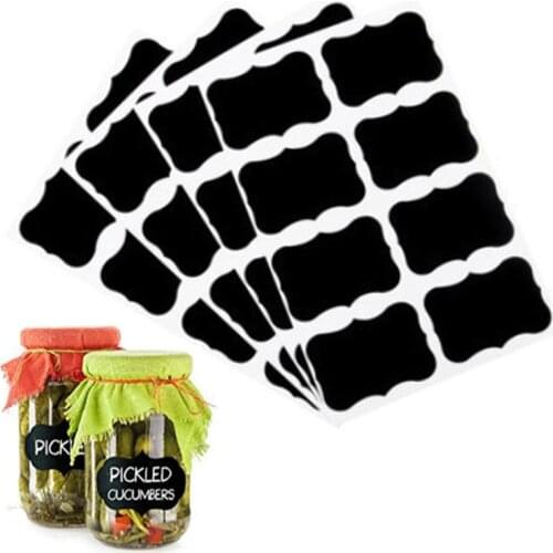 Fashion 8PCS/Sheet Blackboard Sticker Craft Kitchen Jars Organizer Labels Chalkboard Chalk Board Sticker 23*20cm Black Board