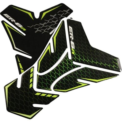 For Kawasaki ER-6N ER6N er 6n sticker Motorcycle fuel tank pad protection sticker decal fairing kit knee fuel logo