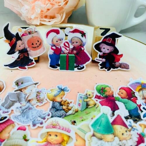 20 PCS cute child sticker skateboard notebook creative waterproof tide card decoration hamster Halloween Christmas present