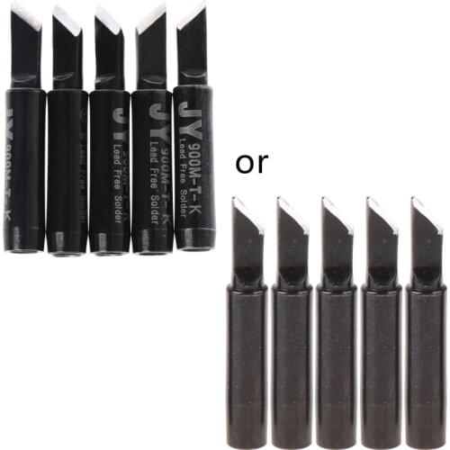 5x 900M-T-SI Soldering Solder Iron Tip Lead Free For Hakko Saike 936 852d+ 909D S09 Wholesale&DropShip