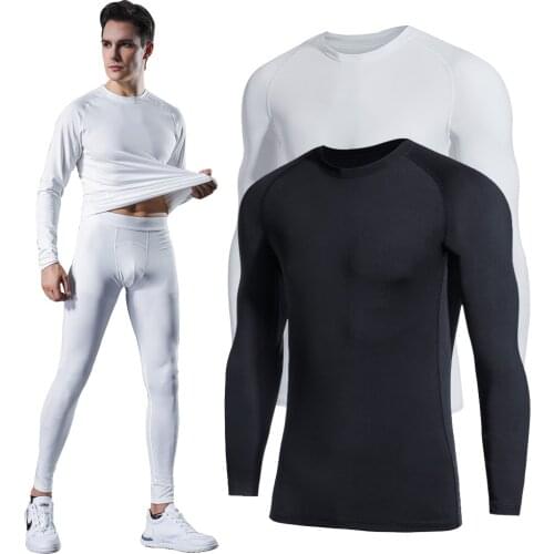 New Men Tracksuit Breathable Gym workout Jogging Tight Sports Suit Running Compression Training Wear Rashguard For Men Underwear