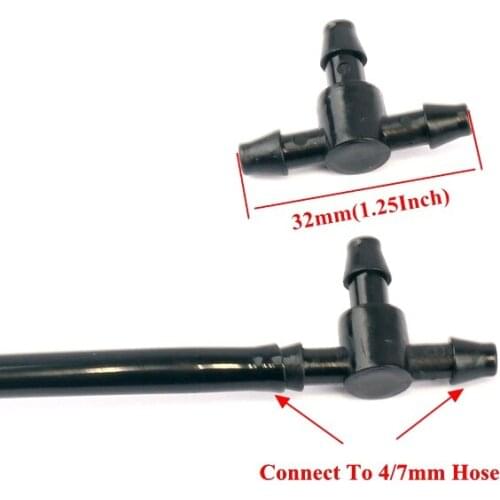Wholesale 500pcs 4/7mm Garden Hose Barbed Tee Connectors Home Garden Drip Irrigation System Water Pipe Splitters Fittings