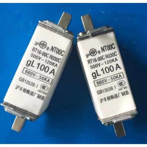 Fuses: RO30C NT00C RT16-00C 100A 500V/660V gL / NT00C 80A 500V / RT16-00C 63A 500V / RT16-00C NT00C 40A 500V/690V gG