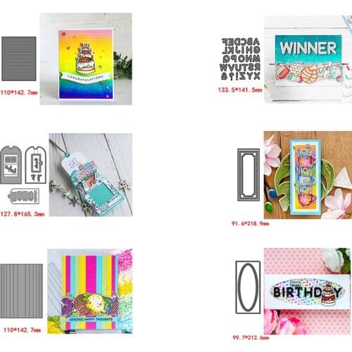 Rectangular Oval Frame Pull Mechanism Capital Letters Metal Cutting Dies For New DIY Scrapbooking Album New Craft Embossing Card