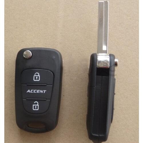 BRAND NEW Replacement Flip Folding Key Shell for Hyundai Accent Remote Key Case Fob 3 Button switchblade