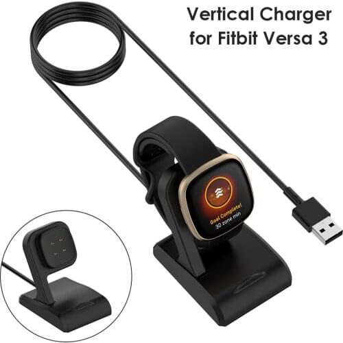 Smart Bracelet Replacement Charging Cable Fast Charger for Fitbit Versa 3/Fitbit Sense Dock Station Smart Watch Accessory