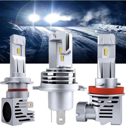 Car LED Headlight H4 60/55W 18000LM High Low Beam 55W H7 H11 9006 9005 H1Original Lamp Fog Bulb Motorcycle 6500K DC 12V