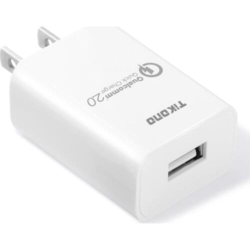 Tikono Phone USB Charger Quick Charge 2.0 USB Travel Charger Adapter Smart Fast Charger For iPhone Samsung Xiaomi iPad Tablet