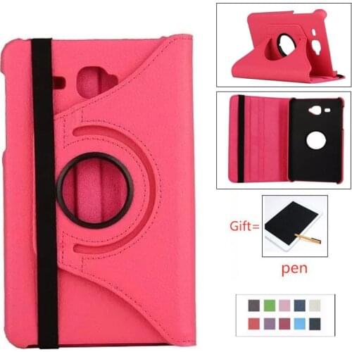 For Samsung Galaxy Tab A6 7.0 Case 360 Rotating Stand Cover for Samsung Galaxy Tab A 7.0 2016 SM-T280 SM-T285 Tablet Case + film