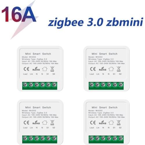 Zigbee MINI Wifi Smart Switch 16A Control Timer Wireless Switches Smart Home Automation Compatible With Tuya Alexa Google Home