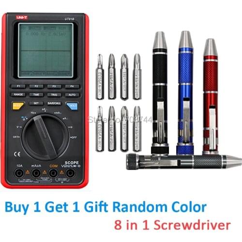 UNI-T UT81B Digital Wave Multimeter Oscilloscope AC DC Volt Amp Ohm Capacitance Hz Tester