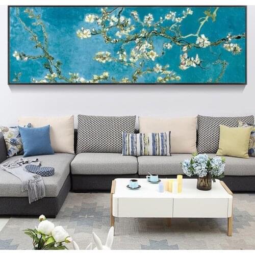 Van Gogh Almond Blossom Canvas Art Paintings Home Wall Decor Impressionist Flowers Canvas Prints For Living Room Cuadros Picture
