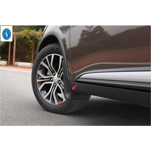 Yimaautotrims Auto Accessory Black Front + Rear Mud Guard Mudguards Splash Flaps Kit Fit For Mitsubishi Outlander 2015 2016 2017