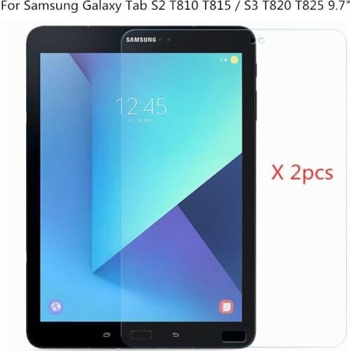 2pcs Premium Tempered Glass Protective For Samsung Galaxy Tab S2 S3 9.7 T810 T813 T815 T819 T820 T825 Screen Protector Film