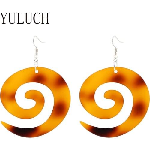 YULUCH Girls Acrylic cloud pendant earrings for women multi-color art jewelryNovelty Party earring Accessories lady